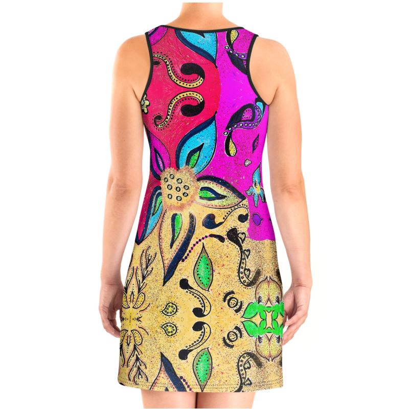 Floral Fiesta scuba dress