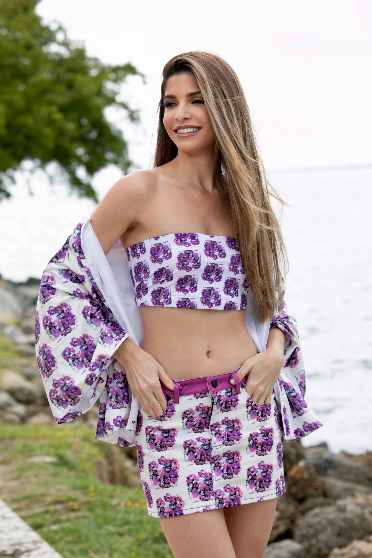 Blossom Velvet Kimono