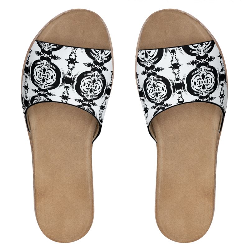 Motif Leather Sliders